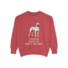 Black Mouth Cur Humor Sweatshirt, Crimson, front view