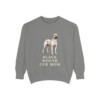 Black Mouth Cur Mom Sweatshirt, Grey, front view