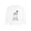 Black Mouth Cur Mom Sweatshirt, White, front view