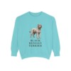 Black Russian Terrier Sweatshirt, Chalky Mint, front view