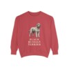Black Russian Terrier Sweatshirt, Crimson, front view