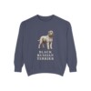 Black Russian Terrier Sweatshirt, Denim, front view