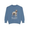Black Russian Terrier Humor Sweatshirt, Blue Jean, front view
