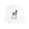 Black Russian Terrier Humor Sweatshirt, White, front view