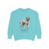 black-russian-terrier-sweatshirt-latin-chalky-mint Black Russian Terrier Latin Sweatshirt, Chalky Mint, front view