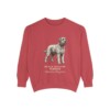 black-russian-terrier-sweatshirt-latin-crimson Black Russian Terrier Latin Sweatshirt, Crimson, front view