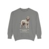 black-russian-terrier-sweatshirt-latin-grey Black Russian Terrier Latin Sweatshirt, Grey, front view