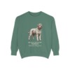 black-russian-terrier-sweatshirt-latin-light-green Black Russian Terrier Latin Sweatshirt, Light Green, front view