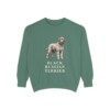 Black Russian Terrier Sweatshirt, Light Green, front view