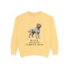Black Russian Terrier Mom Sweatshirt, Butter, front view