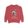 Black Russian Terrier Mom Sweatshirt, Crimson, front view
