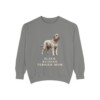 Black Russian Terrier Mom Sweatshirt, Grey, front view