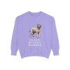 Black Russian Terrier Sweatshirt, Violet, front view