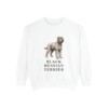 Black Russian Terrier Sweatshirt, White, front view