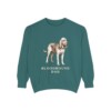 Bloodhound Dad Sweatshirt, Blue Spruce, front view