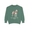 Bloodhound Dad Sweatshirt, Light Green, front view