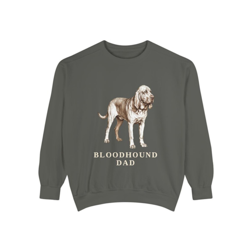 Bloodhound Dad Sweatshirt, Pepper, front view
