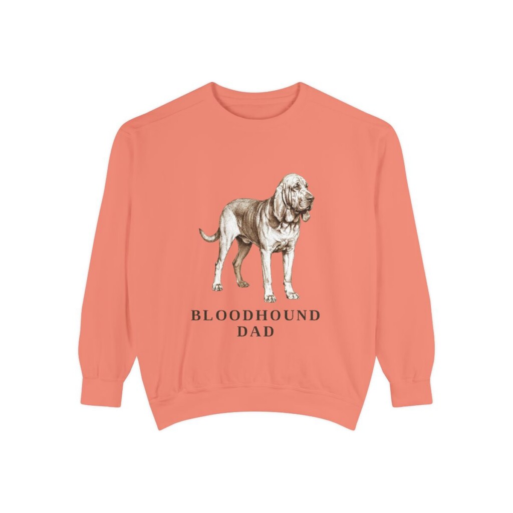 Bloodhound Dad Sweatshirt, Terracotta, front view