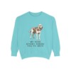 Bloodhound Humor Sweatshirt, Chalky Mint, front view