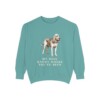 Bloodhound Humor Sweatshirt, Seafoam, front view