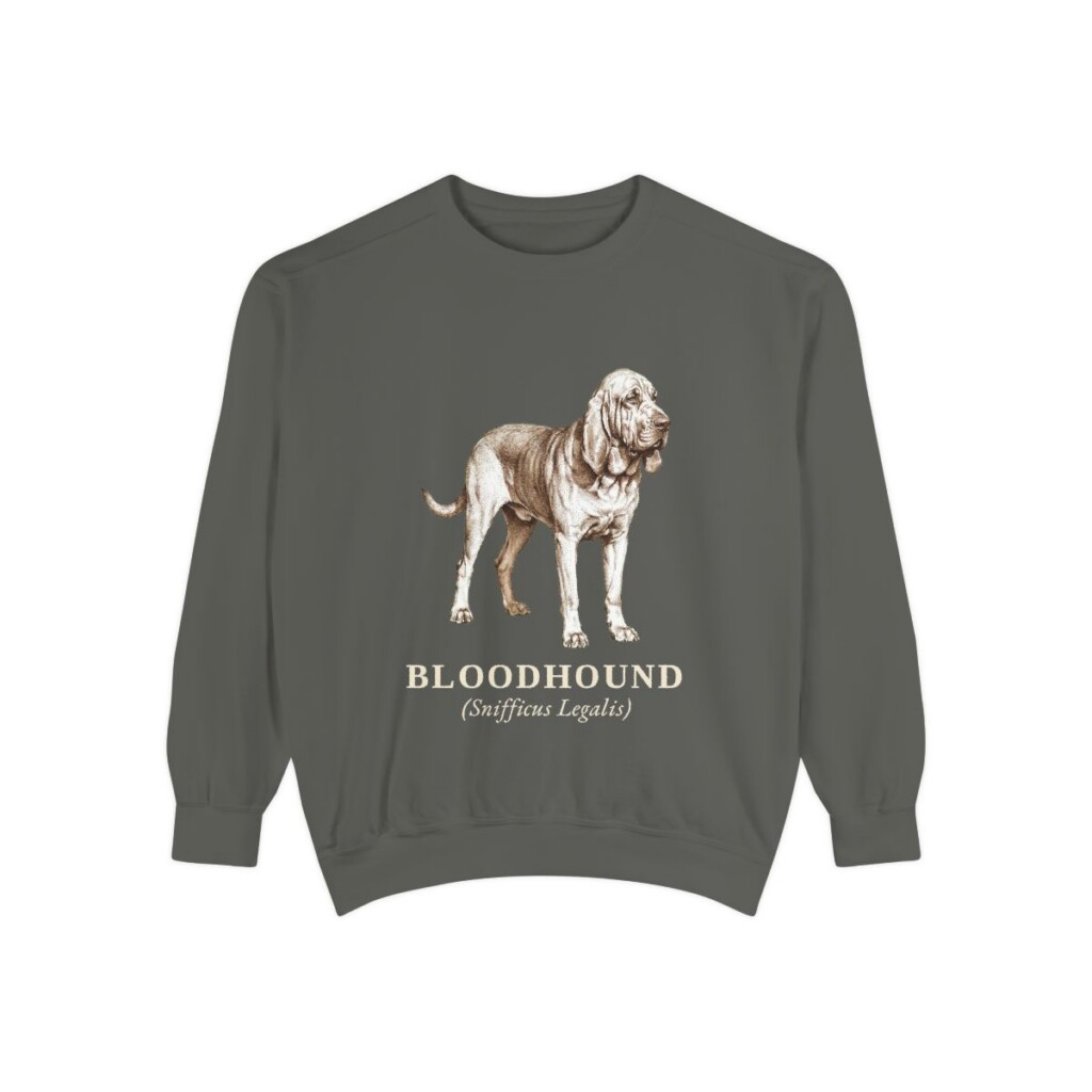 Bloodhound Latin Sweatshirt, Pepper, front view