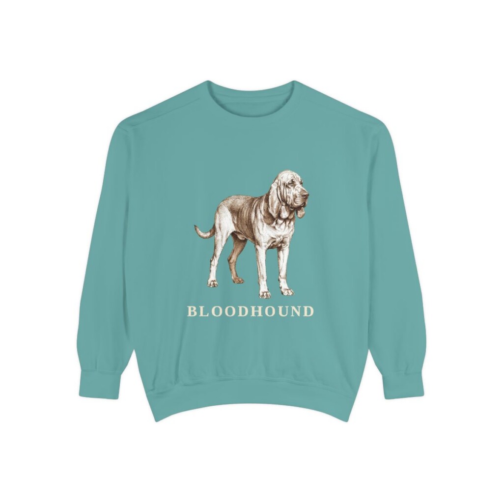 Bloodhound Sweatshirt, Seafoam, front view