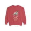 blue-heeler-sweatshirt-dad-crimson Blue Heeler Dad Sweatshirt, Crimson, front view