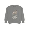 blue-heeler-sweatshirt-dad-grey Blue Heeler Dad Sweatshirt, Grey, front view