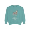 blue-heeler-sweatshirt-dad-seafoam Blue Heeler Dad Sweatshirt, Seafoam, front view
