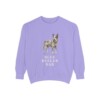 blue-heeler-sweatshirt-dad-violet Blue Heeler Dad Sweatshirt, Violet, front view