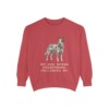 Blue Heeler Humor Sweatshirt, Crimson, front view