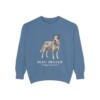 Blue Heeler Latin Sweatshirt, Blue Jean, front view
