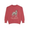 Blue Heeler Latin Sweatshirt, Crimson, front view