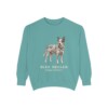 Blue Heeler Latin Sweatshirt, Seafoam, front view