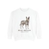 Blue Heeler Latin Sweatshirt, White, front view