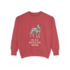 blue-heeler-sweatshirt-mom-crimson Blue Heeler Mom Sweatshirt, Crimson, front view