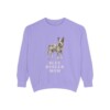 blue-heeler-sweatshirt-mom-violet Blue Heeler Mom Sweatshirt, Violet, front view