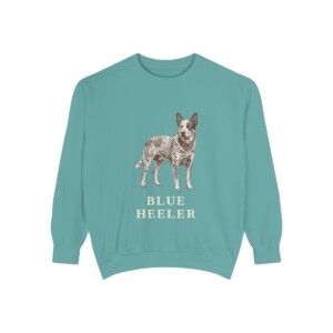 Blue Heeler Sweatshirt, Seafoam, front view
