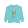 Blue Lacy Sweatshirt, Chalky Mint, front view