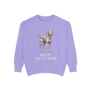 Blue Lacy Dad Sweatshirt, Violet, front view