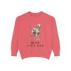 Blue Lacy Dad Sweatshirt, Watermelon, front view