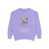 Blue Lacy Humor Sweatshirt, Violet, front view