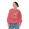 Blue Lacy Humor Sweatshirt, Watermelon, person 2 front