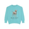 Blue Lacy Latin Sweatshirt, Chalky Mint, front view