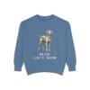 Blue Lacy Mom Sweatshirt, Blue Jean, front view