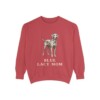 Blue Lacy Mom Sweatshirt, Crimson, front view