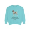 Bluetick Coonhound Dad Sweatshirt, Chalky Mint, front view
