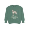 Bluetick Coonhound Dad Sweatshirt, Light Green, front view