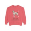 bluetick-coonhound-sweatshirt-humor-watermelon Bluetick Coonhound Humor Sweatshirt, Watermelon, front view
