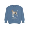 Bluetick Coonhound Latin Sweatshirt, Blue Jean, front view